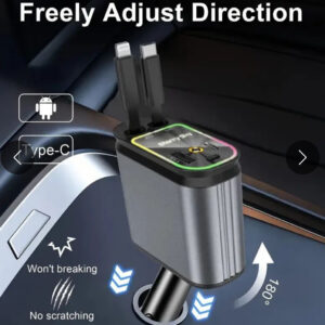 شاحن الهاتف 4في 1 للسيارة