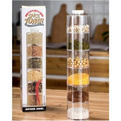 Rangement pour épices/grains secs 6 compartiments