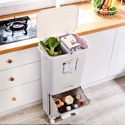 3-Tier Kitchen Trash
